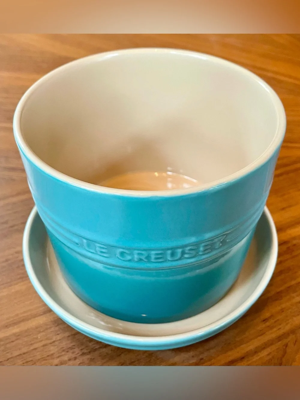 Le Creuset Caribbean Ceramic Herb Planter with Saucer
